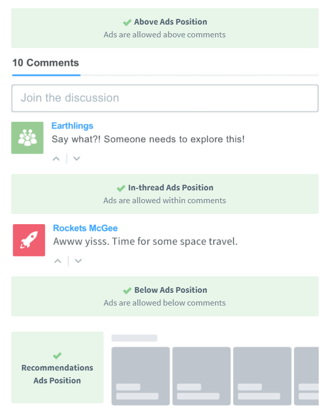 Don't you love comments sections that look like this?